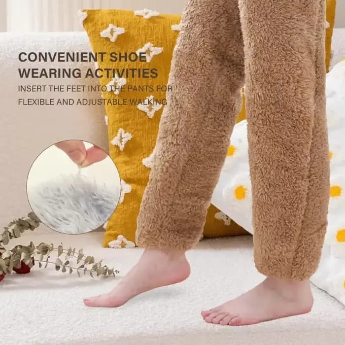 Chaussettes confortables doublées en polaire pour femmes