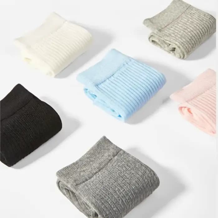 Chaussettes mi-tube en coton pour femmes