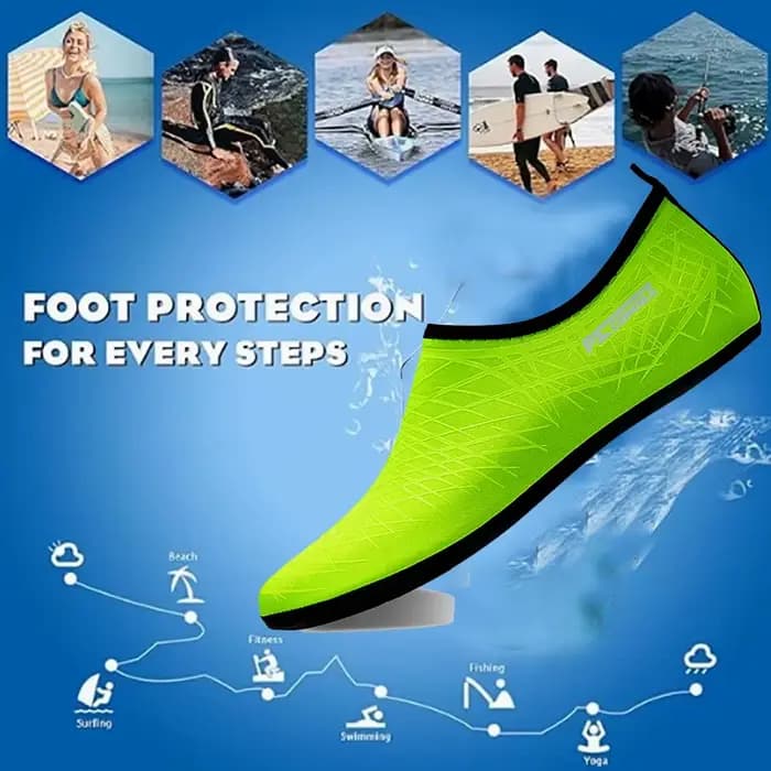Chaussures de sports nautiques pieds nus chaussettes de yoga aquatique à séchage rapide à enfiler pour hommes femmes