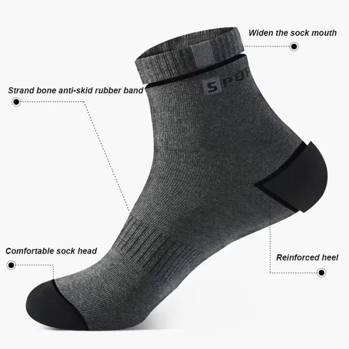 5 paires de chaussettes en coton pour hommes