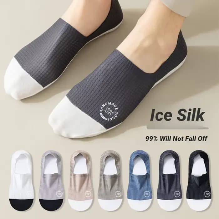 Chaussettes bateau invisibles pour hommes à motif gaufré, fines, respirantes, confortables, de haute qualité, absorbant la transpiration, en maille décontractée