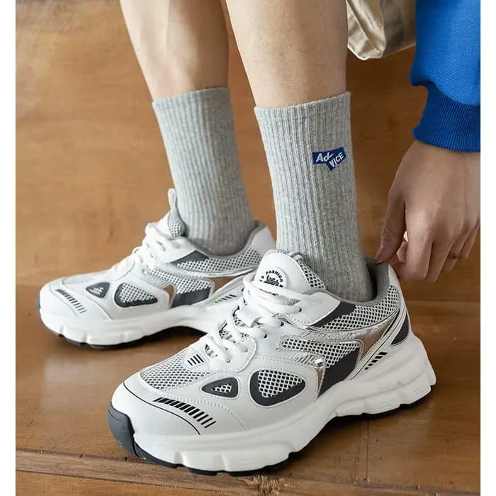 Chaussettes brodées de lettres pour hommes