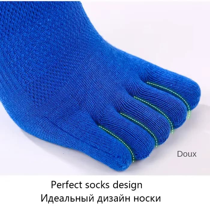 5 paires/lot été hommes chaussettes coton cinq doigts mâle