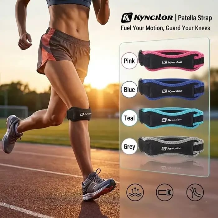 Genouillères de sport en silicone réglables