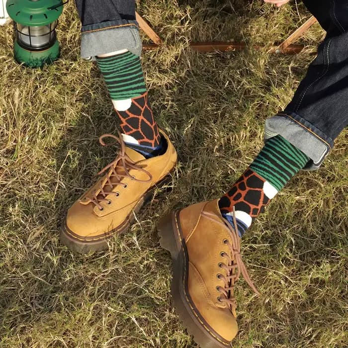 Chaussettes tendance 2026 en coton imprimé léopard pour femme – Nouveauté printemps-automne
