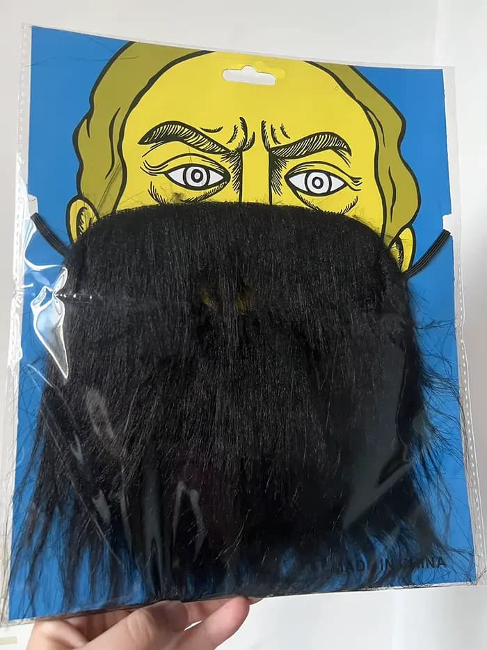 Femmes moustache drôle vieil homme noir barbe blanche Cosplay Anime Halloween fête Costumes accessoires hommes barbiche Performance accessoires
