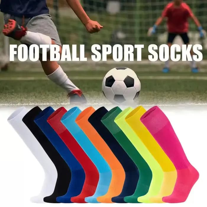 1 paire de chaussettes de football, chaussettes d'entraînement à fond épais en tissu éponge, disponibles en plusieurs couleurs - chaussettes de sport