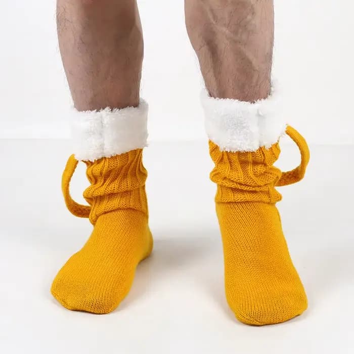 Chaussettes tricotées amusantes pour hommes et femmes