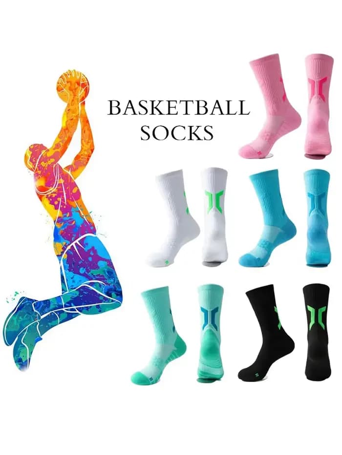 1/3 paires de chaussettes de basket-ball professionnelles pour hommes avec fond de serviette épais chaussettes de sport respirantes chaussettes de badminton longues pour hommes