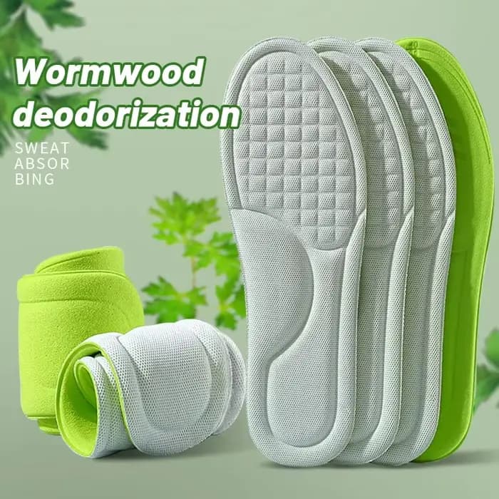 Semelles intérieures de sport pour chaussures 5D Massage doux déodorant respirant coussin absorbant les chocs semelles de course pour pieds hommes femmes