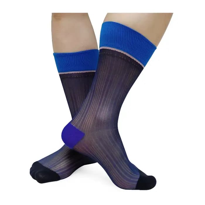 Chaussettes habillées en nylon et soie pour hommes