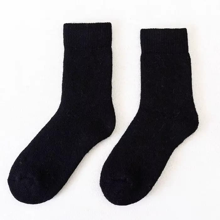 Super chaud Funn solide chaussettes laine mérinos lapin chaussettes neige hiver chaussettes calceta hombre skarpety meskiey heureux mâle hommes plus épais