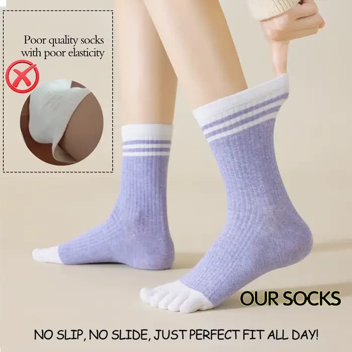 1 paires de chaussettes à orteils pour femmes