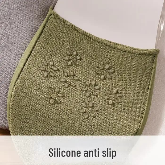 Chaussettes Bateau Invisibles Antidérapantes en Silicone pour Femme