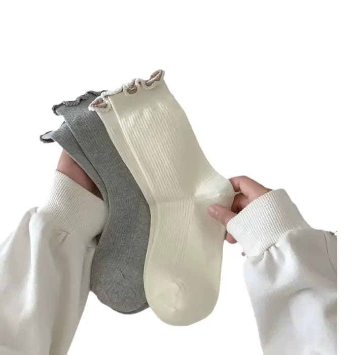 Chaussettes coréennes simples pour femmes