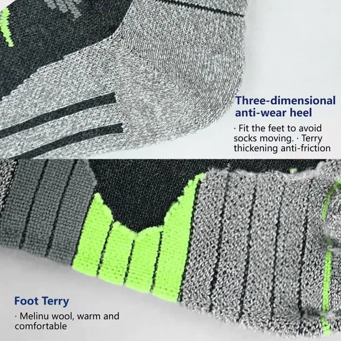 GTUBIKE chaussettes de Ski en laine mérinos