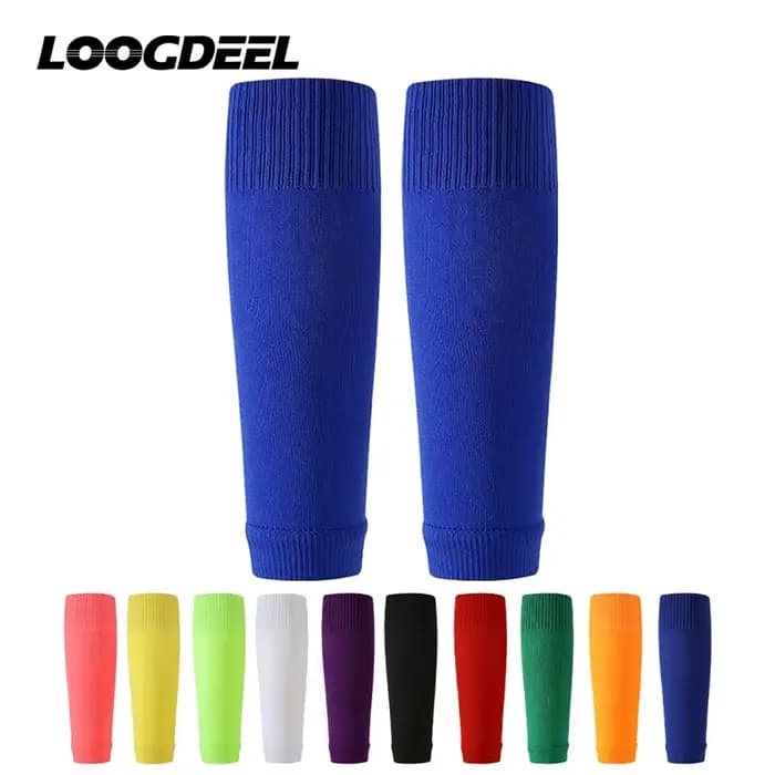 Loogdeel 1 paire de chaussettes de Football professionnelles respirantes à manches de Compression de mollet de haute
