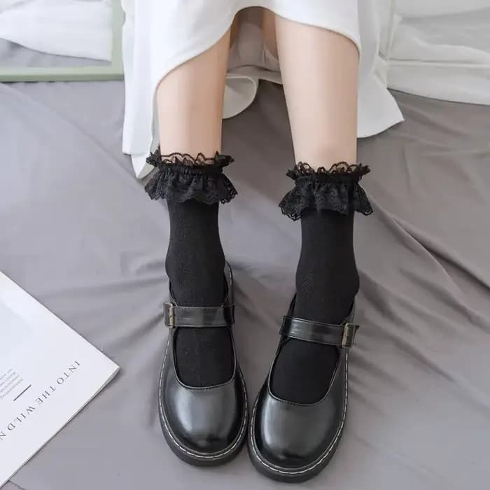 Chaussettes en dentelle Lolita Jk pour femmes