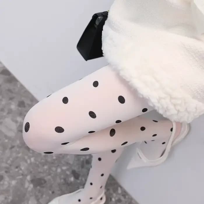 Collants à pois pour femmes