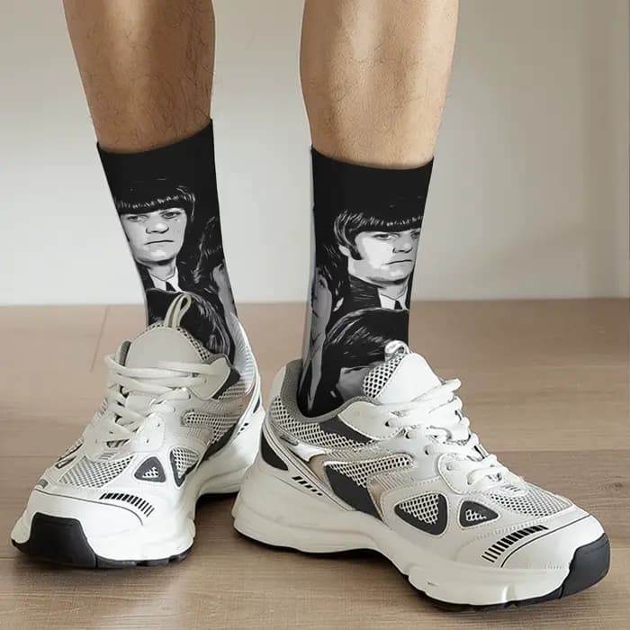 Chaussettes personnalisées imprimées The Beatle pour femmes et hommes