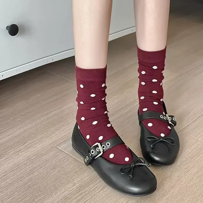 Chaussettes vintage Harajuku pour femmes