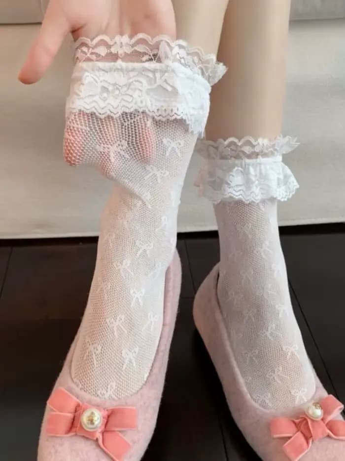 Chaussettes blanches pour femmes