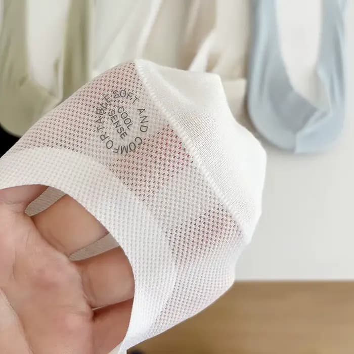 Chaussettes bateau respirantes à fond en coton solide pour femmes
