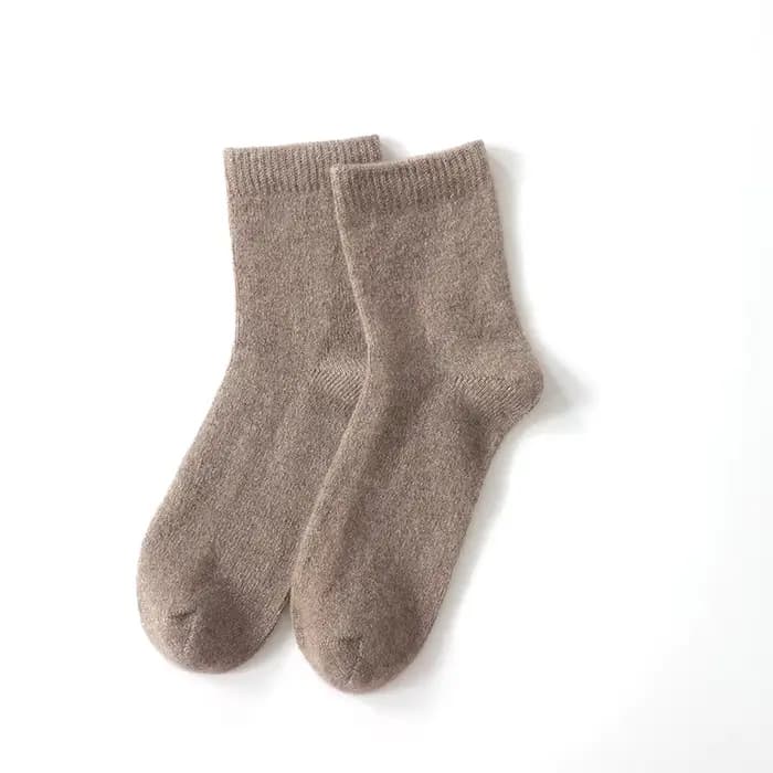 2 paires de chaussettes 100% cachemire pour hommes et femmes