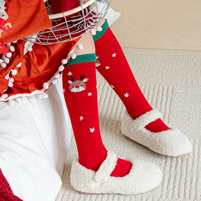 Chaussettes hautes de noël pour enfants