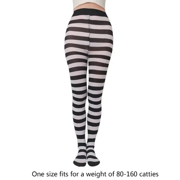 Collants rayés décontractés pour femmes
