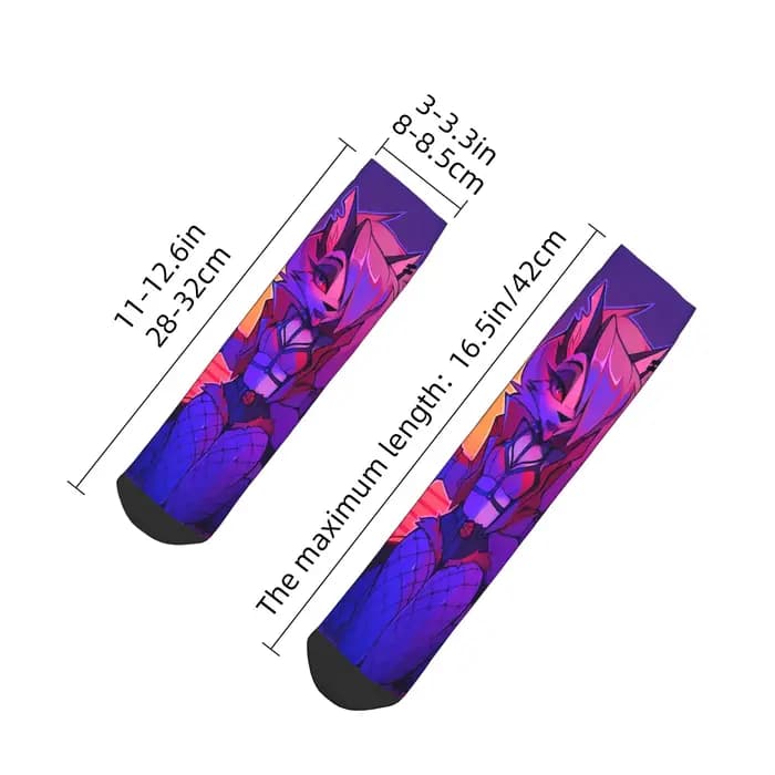 Loona Collage Helluva Boss Anime chaussettes Harajuku bas toutes saisons