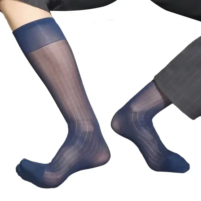Chaussettes fines en soie pour hommes