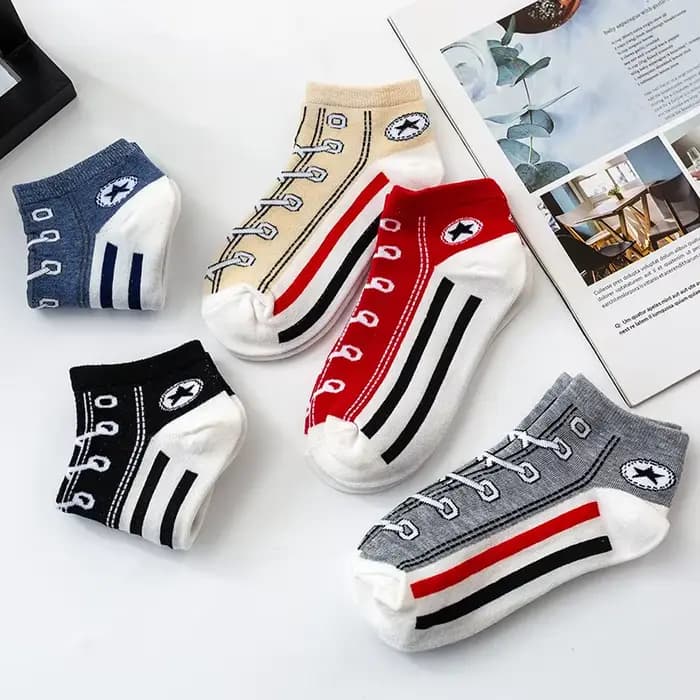 Femmes courtes cheville chaussettes hommes automne printemps respirant décontracté mode loisirs Sport étoile lacet