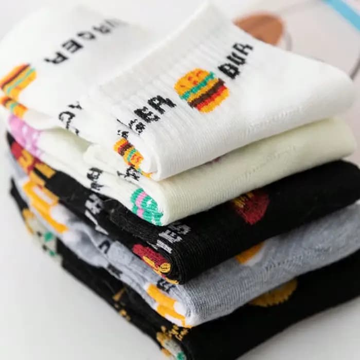 3/5 paires de chaussettes mignonnes pour femmes