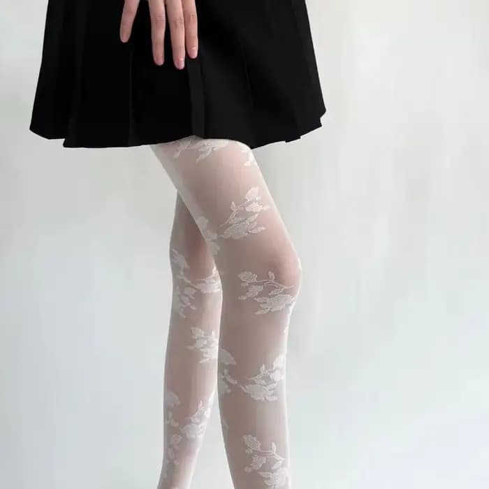 Collants transparents évidés pour femmes