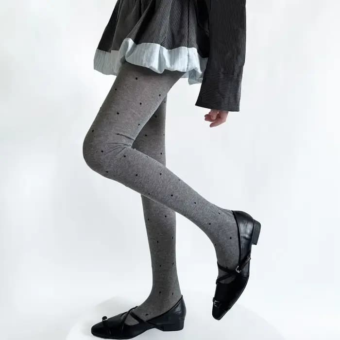 Collants à pois pour femmes