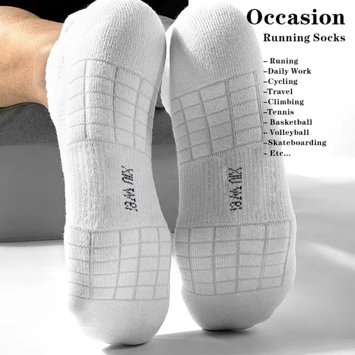 6 paires/lot hommes chaussettes de course maille respirant mince