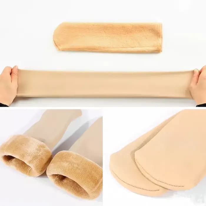 Chaussettes en velours épaissi pour femme