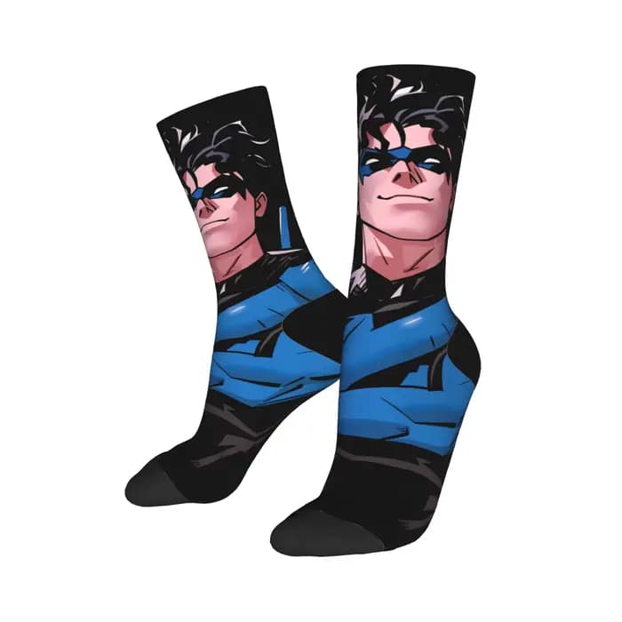 Dicks nightwing Graysons chaussettes bas décontractés femmes hommes moyen doux