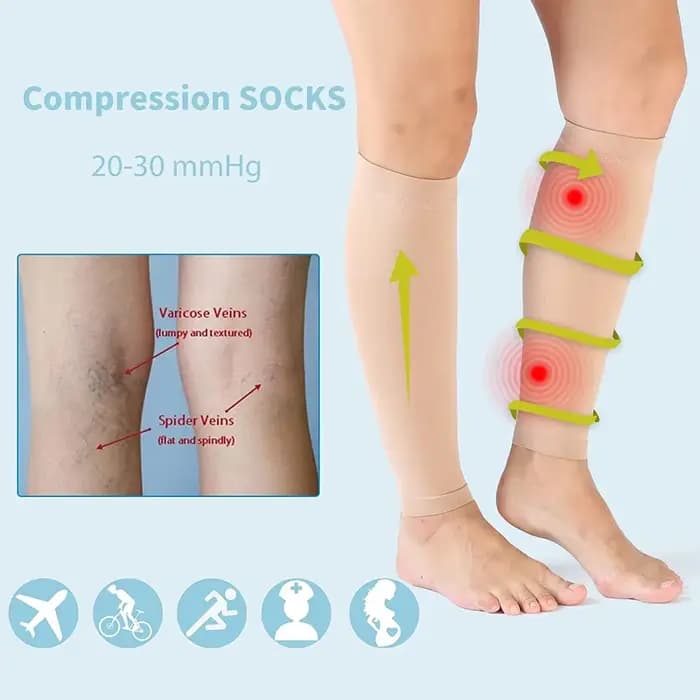 1 paire de manchons de Compression pour mollets pour hommes et femmes