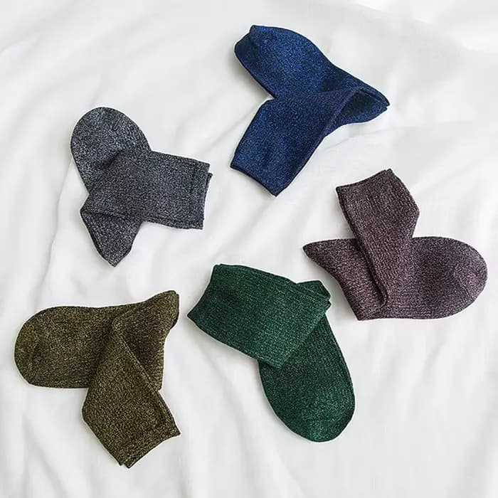 5 paires/ensemble femmes brillant bonbons couleurs