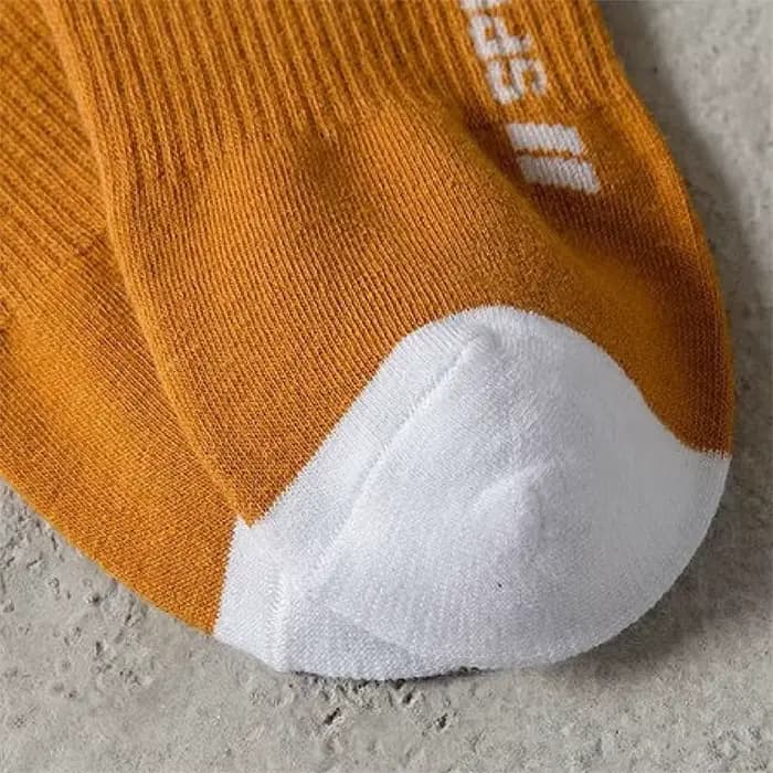 5 paires/pack «Sports» chaussettes d'été pour hommes lettres