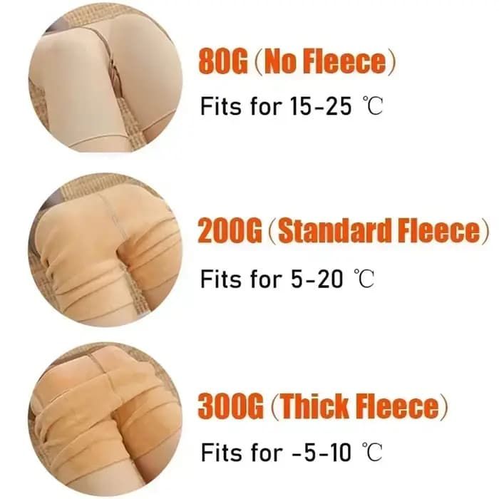 Collants épais doublés de polaire pour femmes