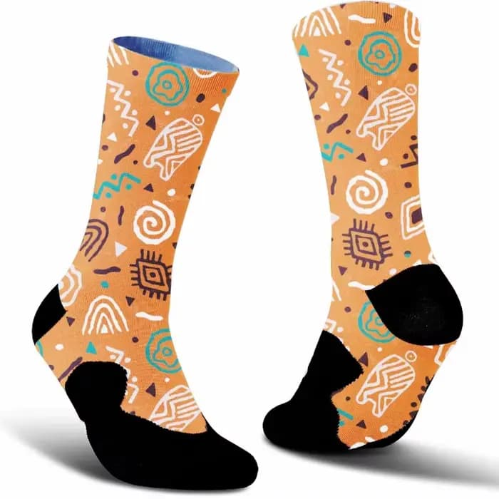 Indispensable pour les créateurs de tendances ! Chaussettes de cyclisme à motifs rétro et personnalisés, tendance incontournable entre les sorties.