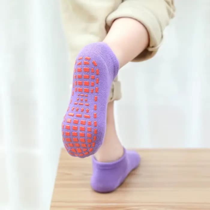 1 paire enfants adultes anti-dérapant chaussette Trampoline