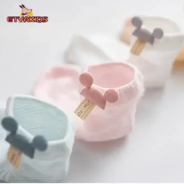 Chaussettes en Maille Respirante pour Bébé de 0 à 2 Ans, Accessoire Décoratif à Oreilles Rondes pour Nouveau-né Fille et Garçon, 1 Paire