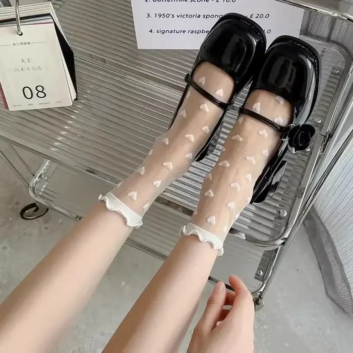 Chaussettes françaises en dentelle pour femmes