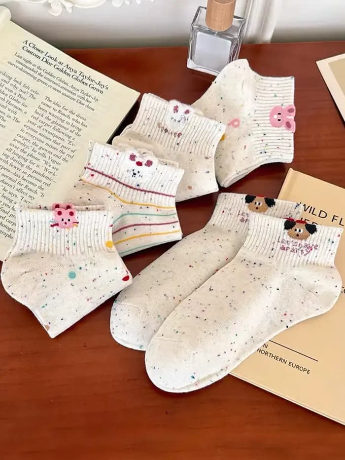 5 paires de chaussettes pour femmes