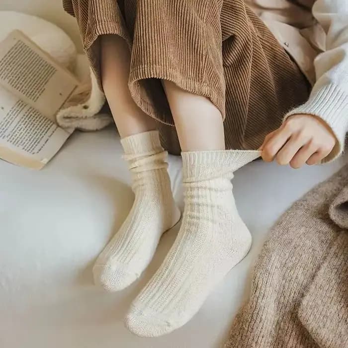 Chaussettes épaisses en cachemire pour femmes