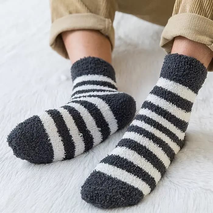 Chaussettes à rayures pour hommes
